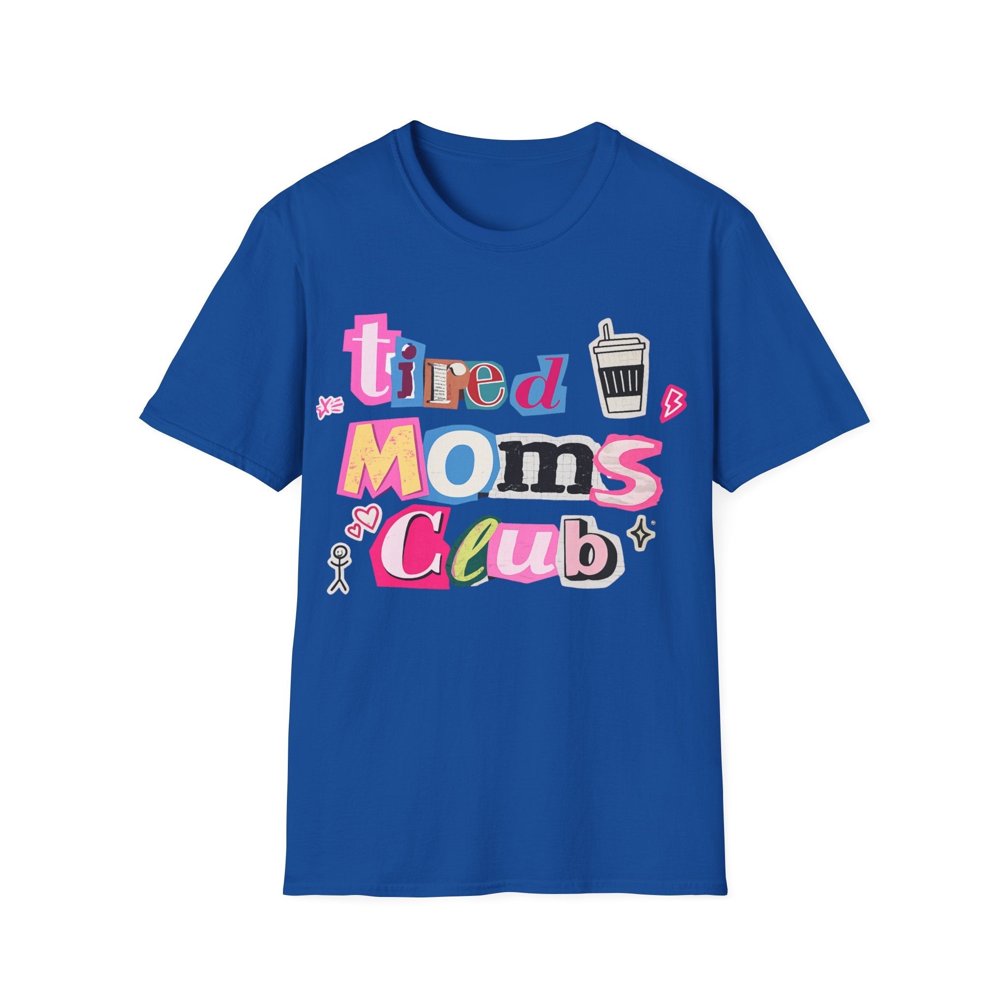 Mama Mom’s Club Graphic T-Shirt — Cute Colorful “Mama Mom’s Club” Design Top