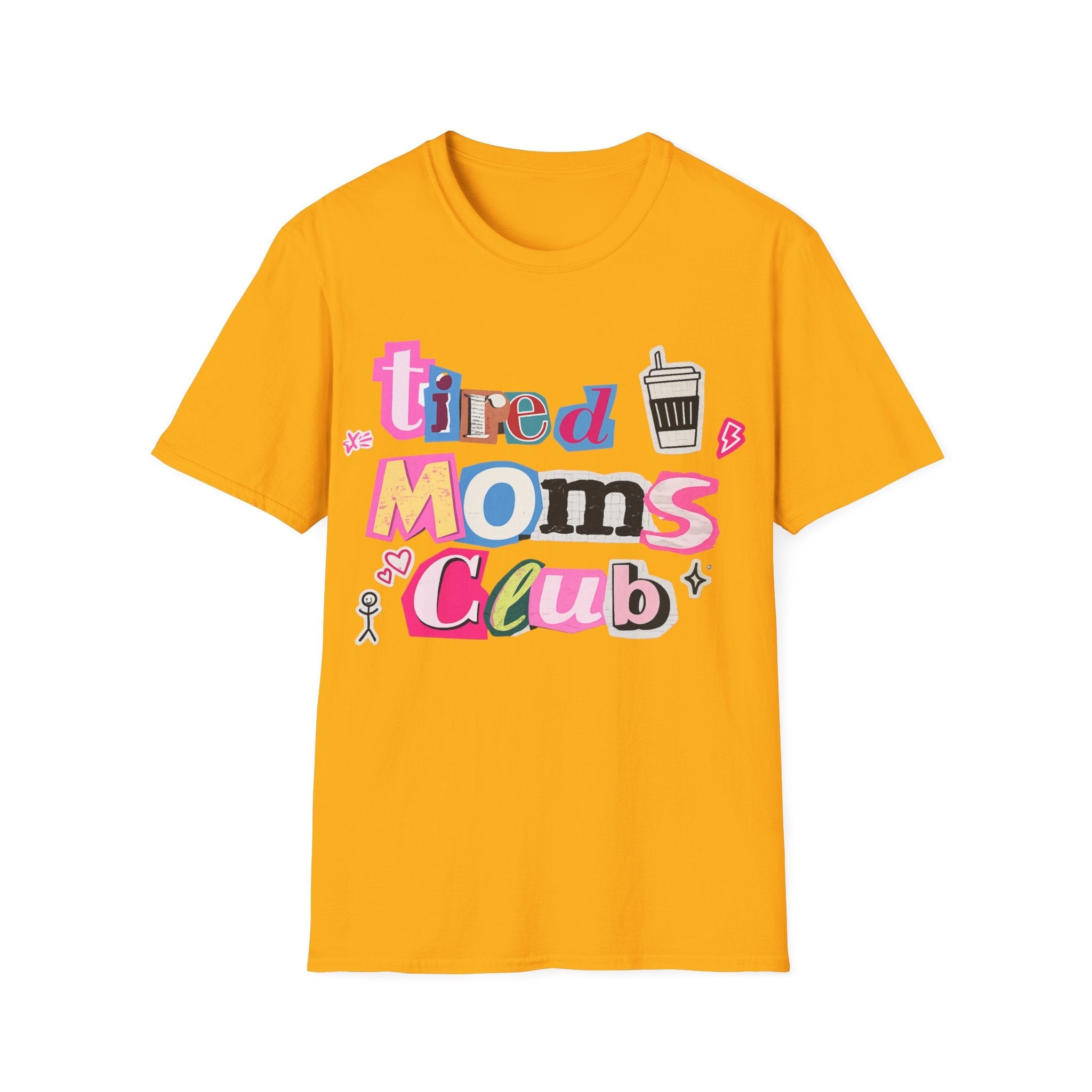 Mama Mom’s Club Graphic T-Shirt — Cute Colorful “Mama Mom’s Club” Design Top