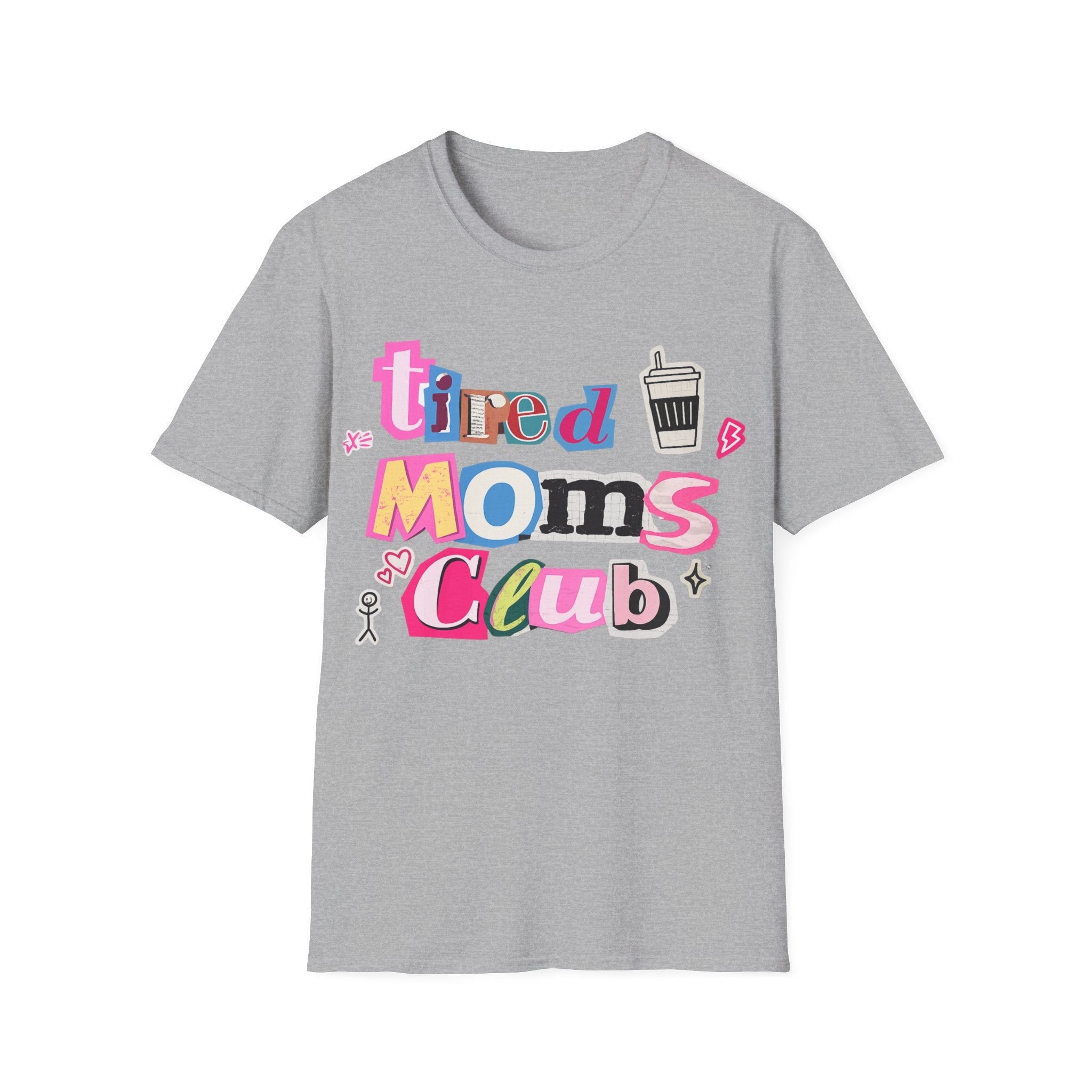 Mama Mom’s Club Graphic T-Shirt — Cute Colorful “Mama Mom’s Club” Design Top