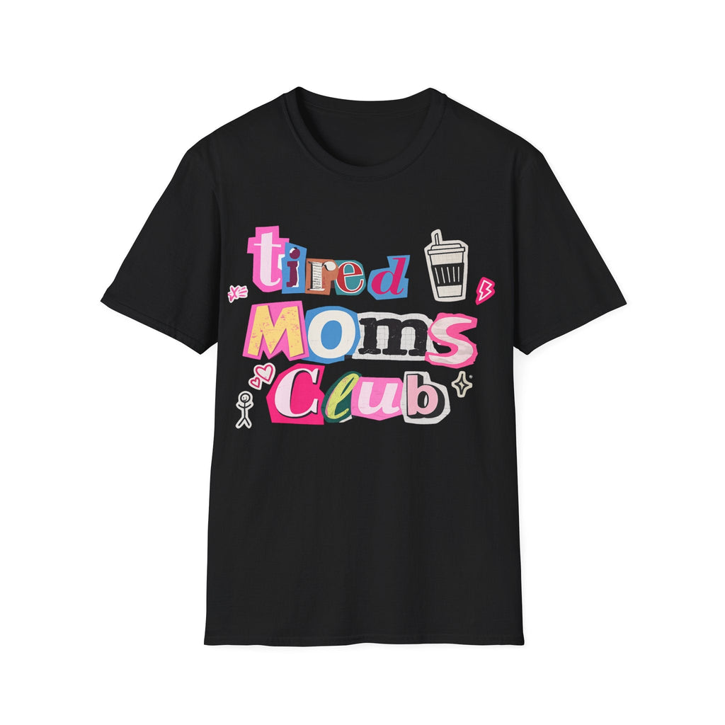 Mama Mom’s Club Graphic T-Shirt — Cute Colorful “Mama Mom’s Club” Design Top