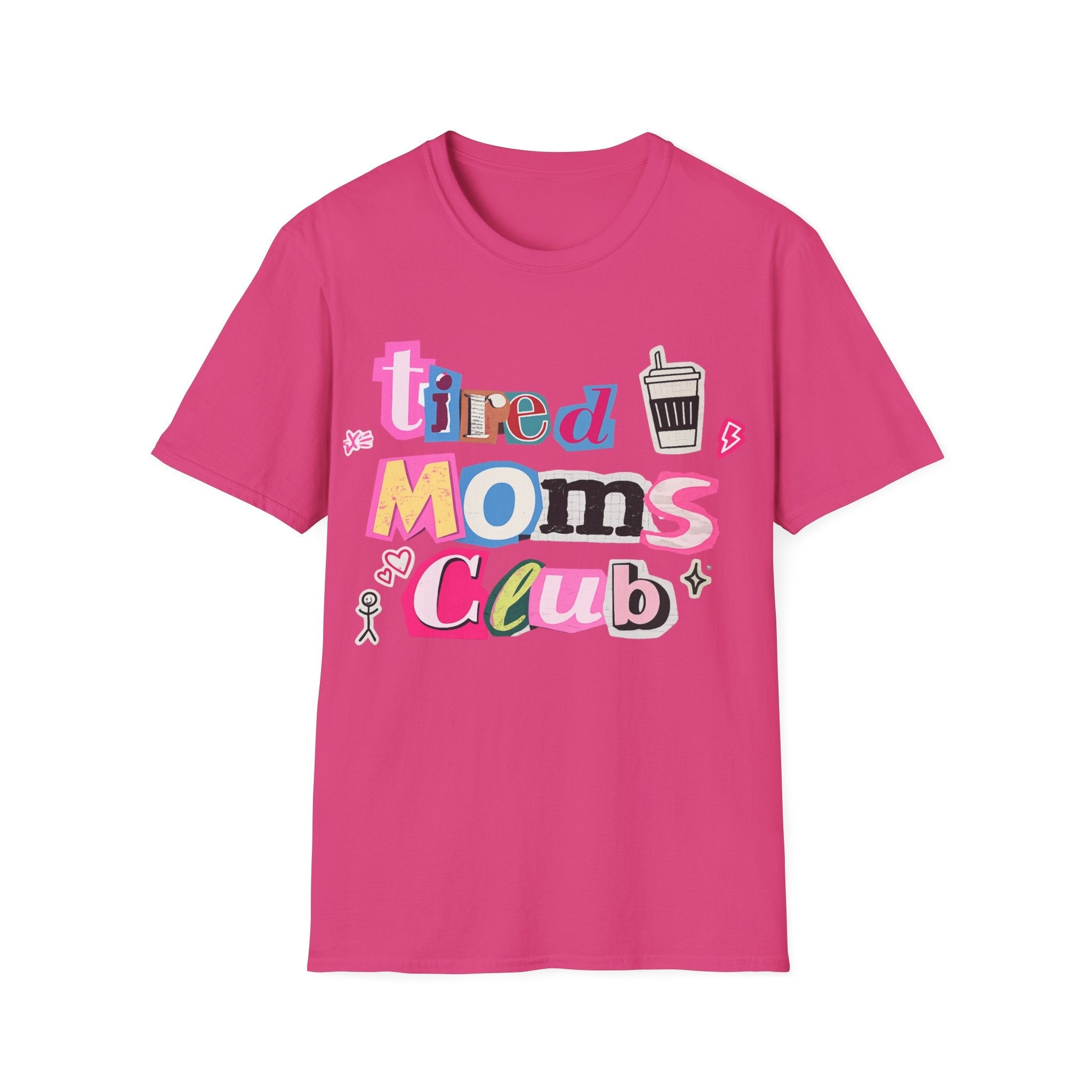 Mama Mom’s Club Graphic T-Shirt — Cute Colorful “Mama Mom’s Club” Design Top