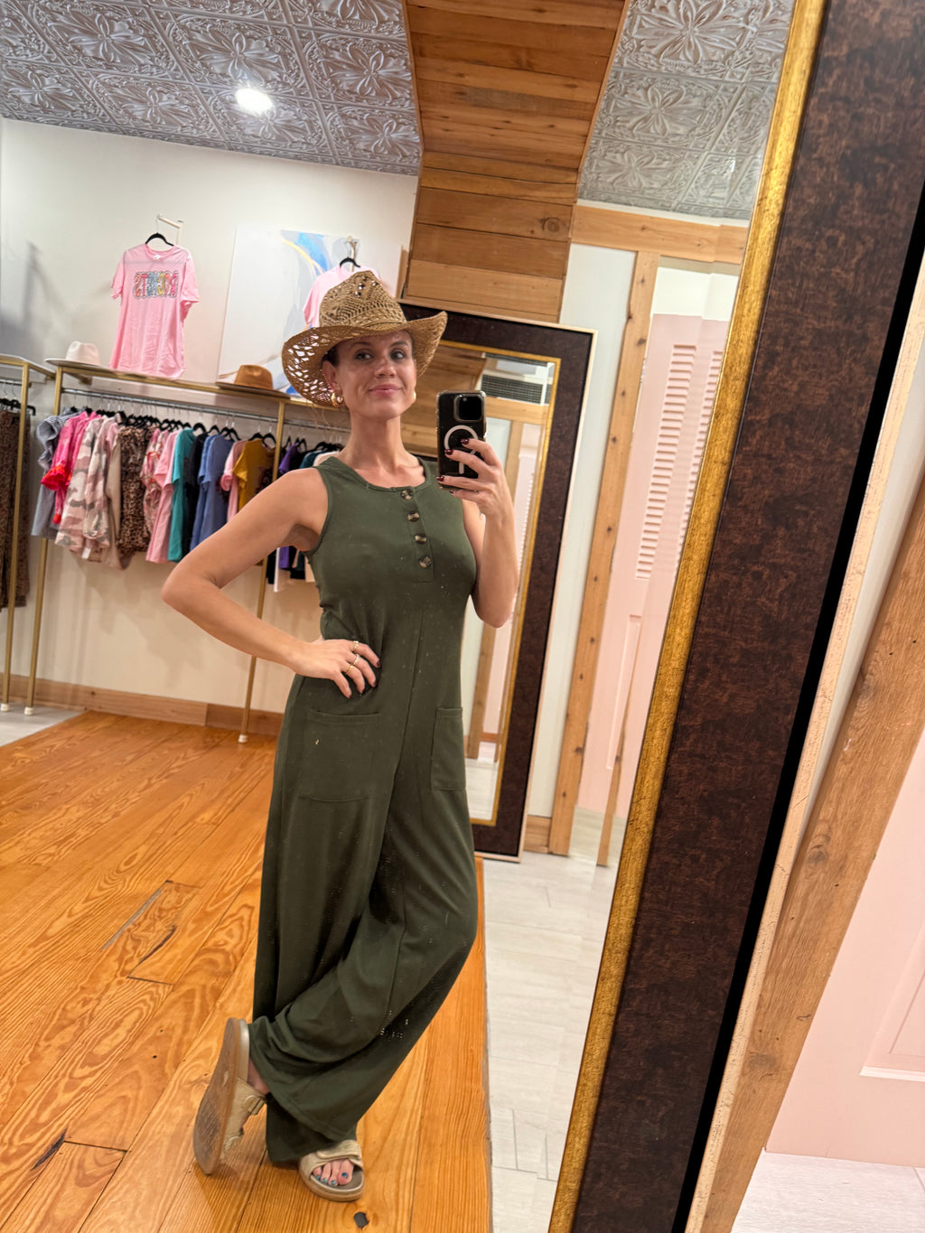 Army Green Jumpsuit