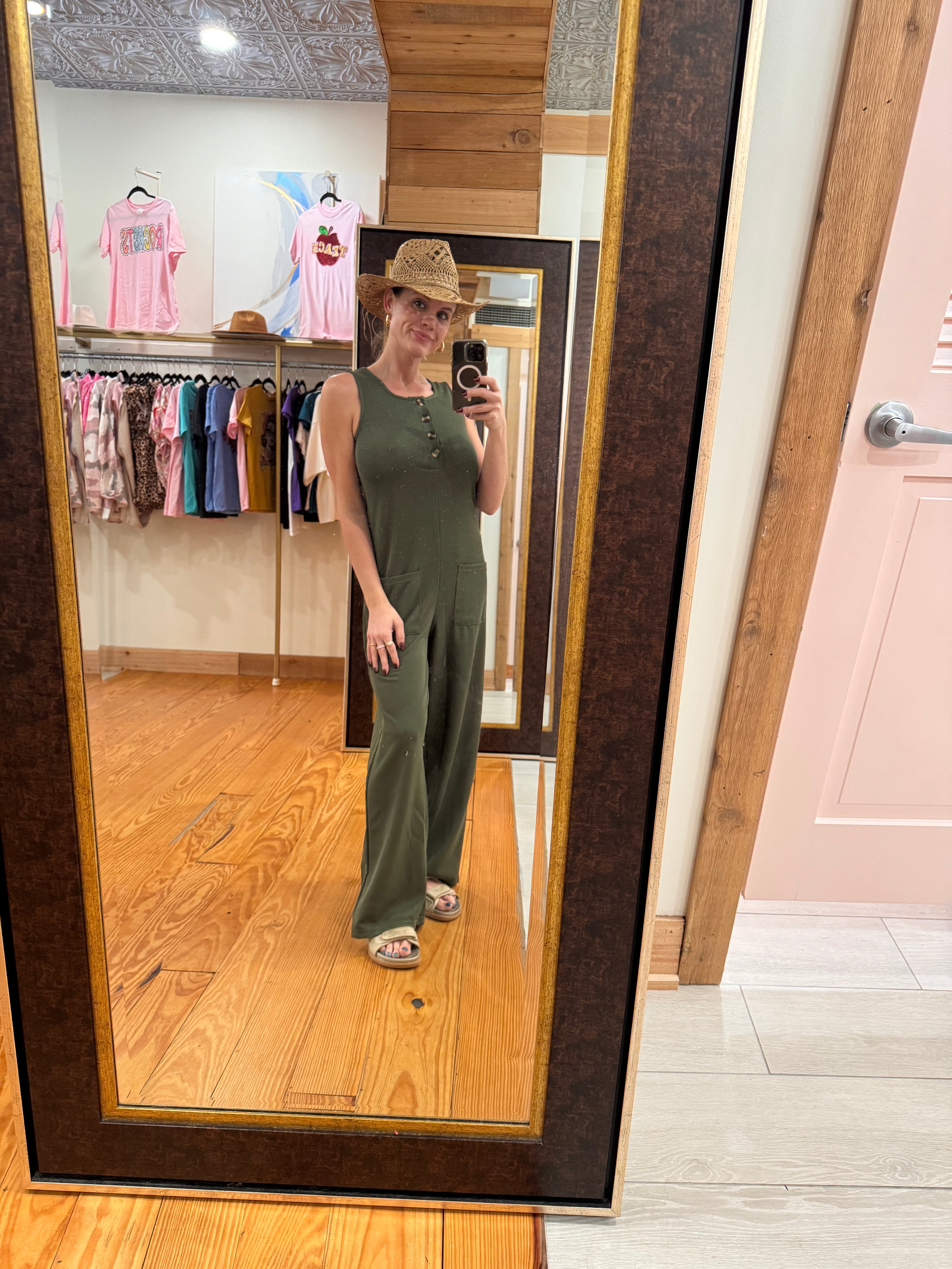 Army Green Jumpsuit