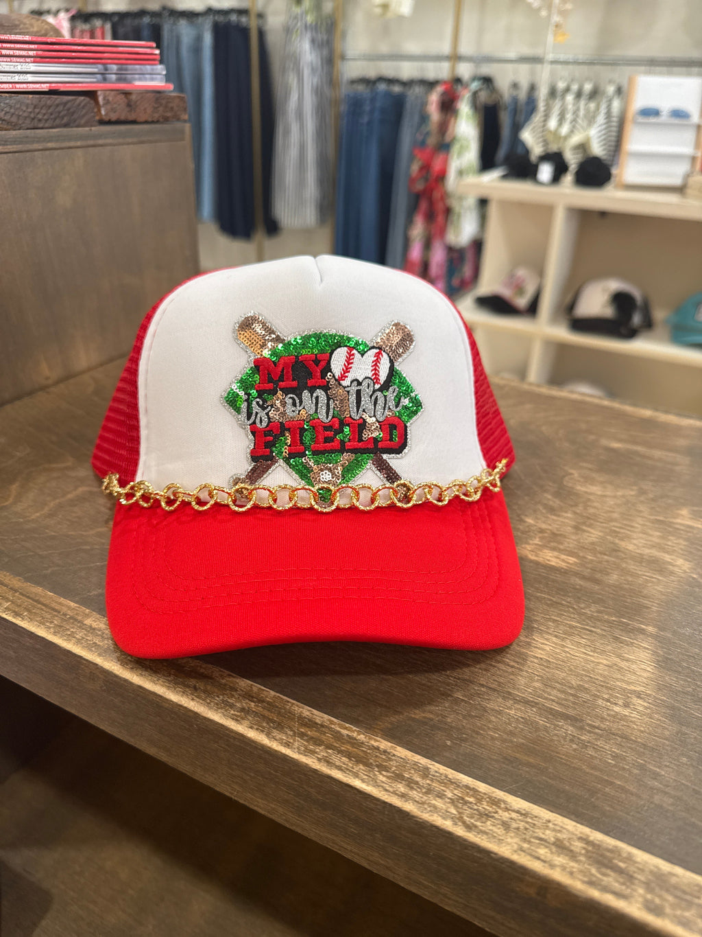 On The Field Chain Hat