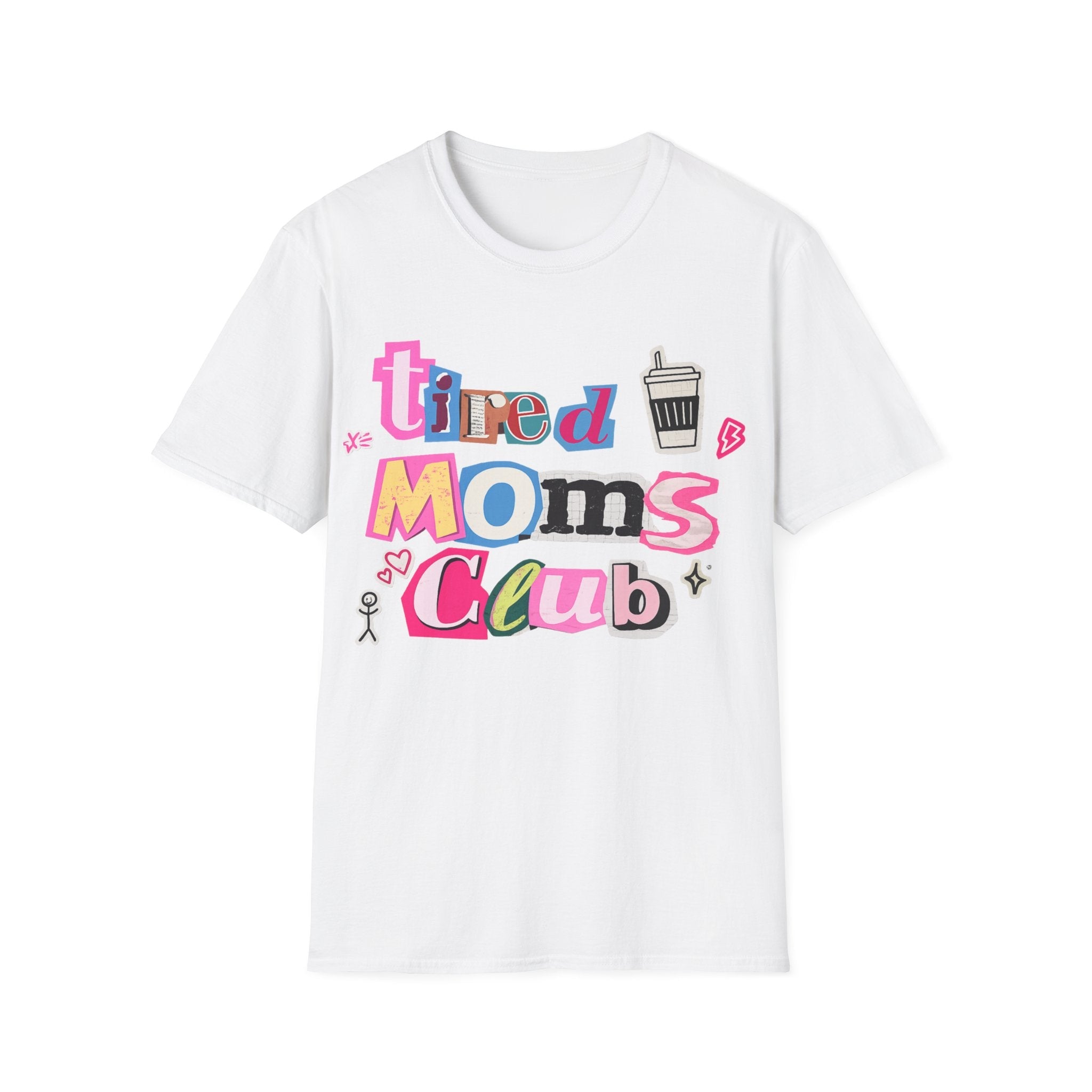 Mama Mom’s Club Graphic T-Shirt — Cute Colorful “Mama Mom’s Club” Design Top