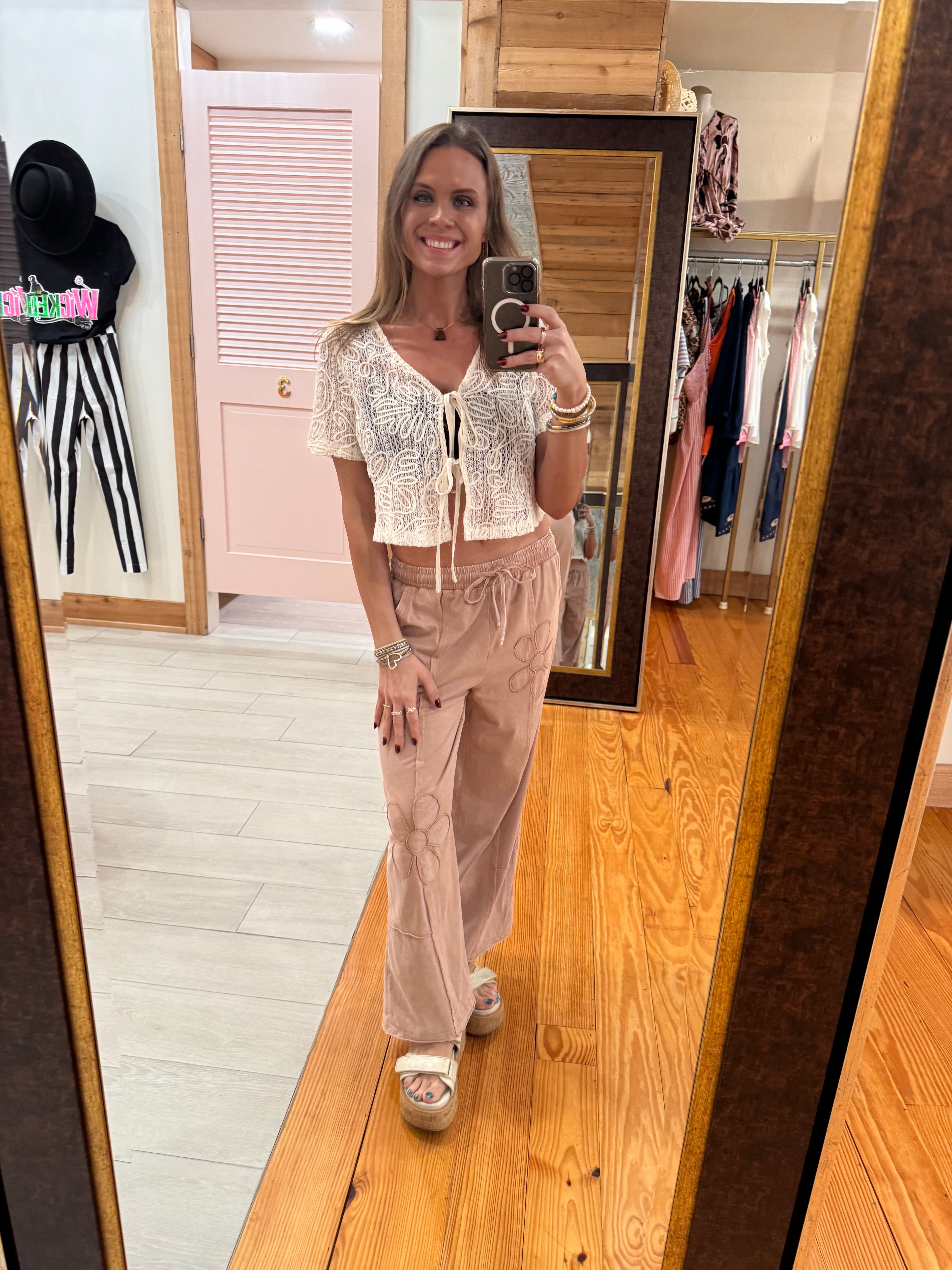 Terracotta Flower Pants