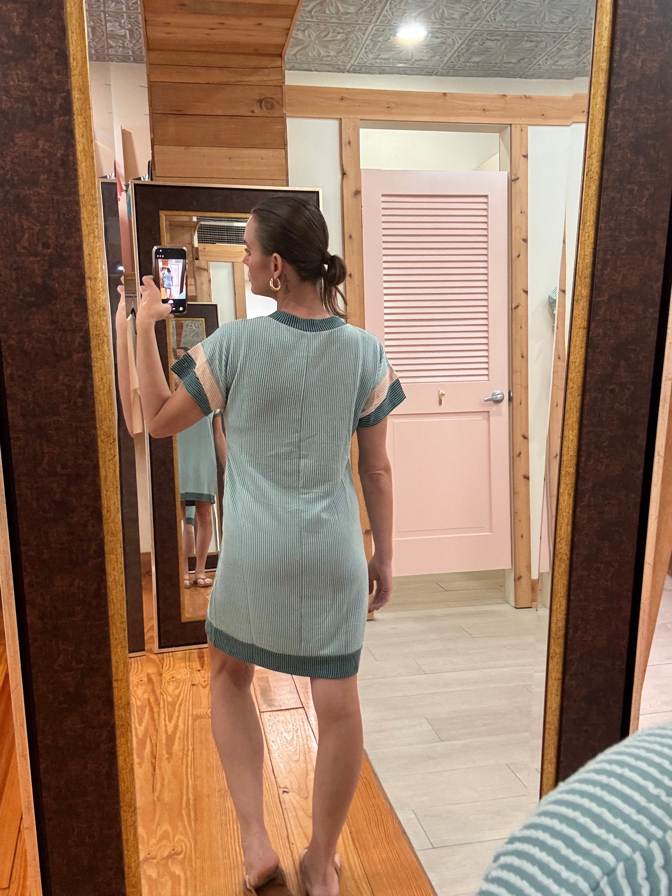Color Block Pocket Dress