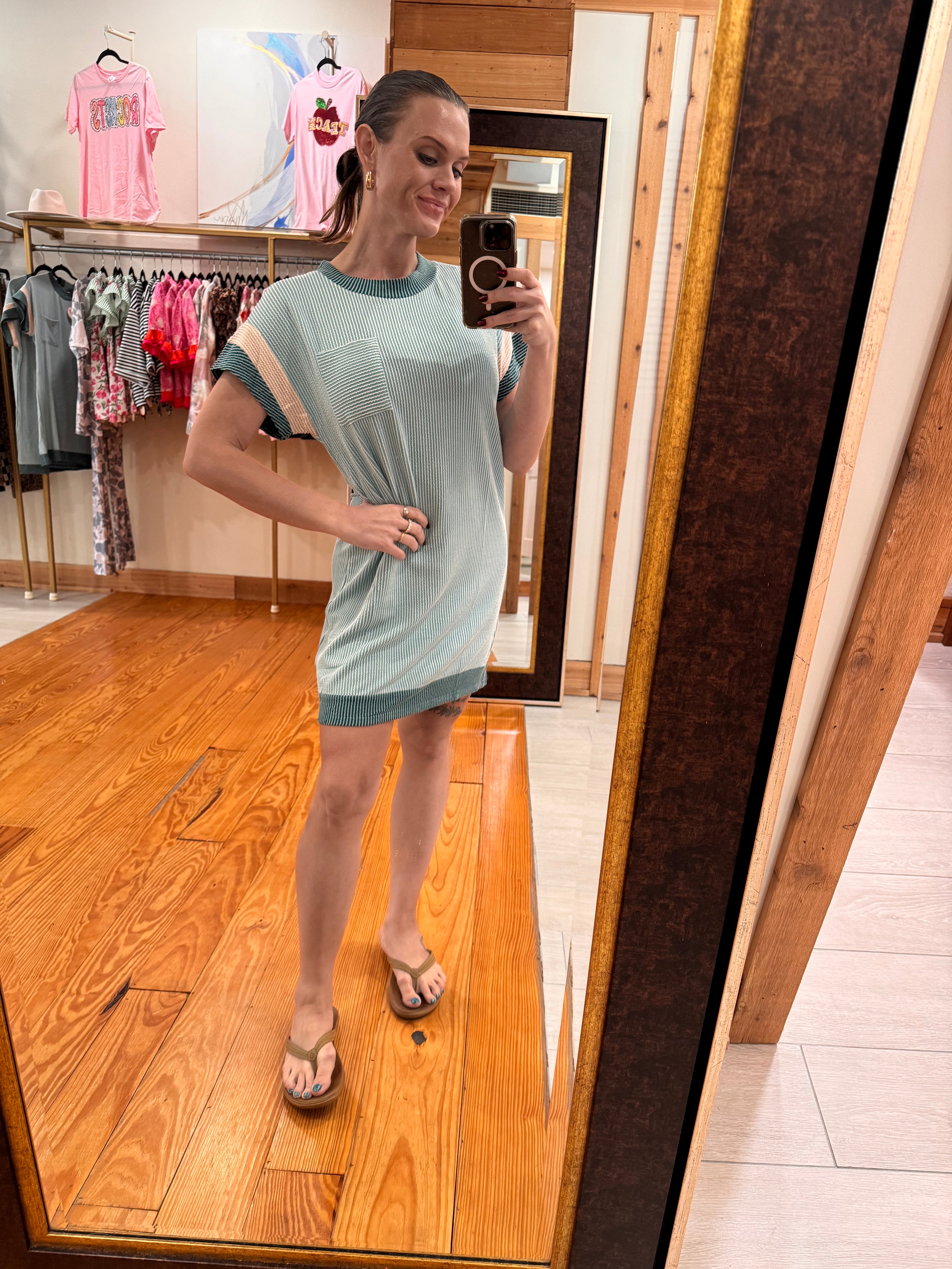 Color Block Pocket Dress