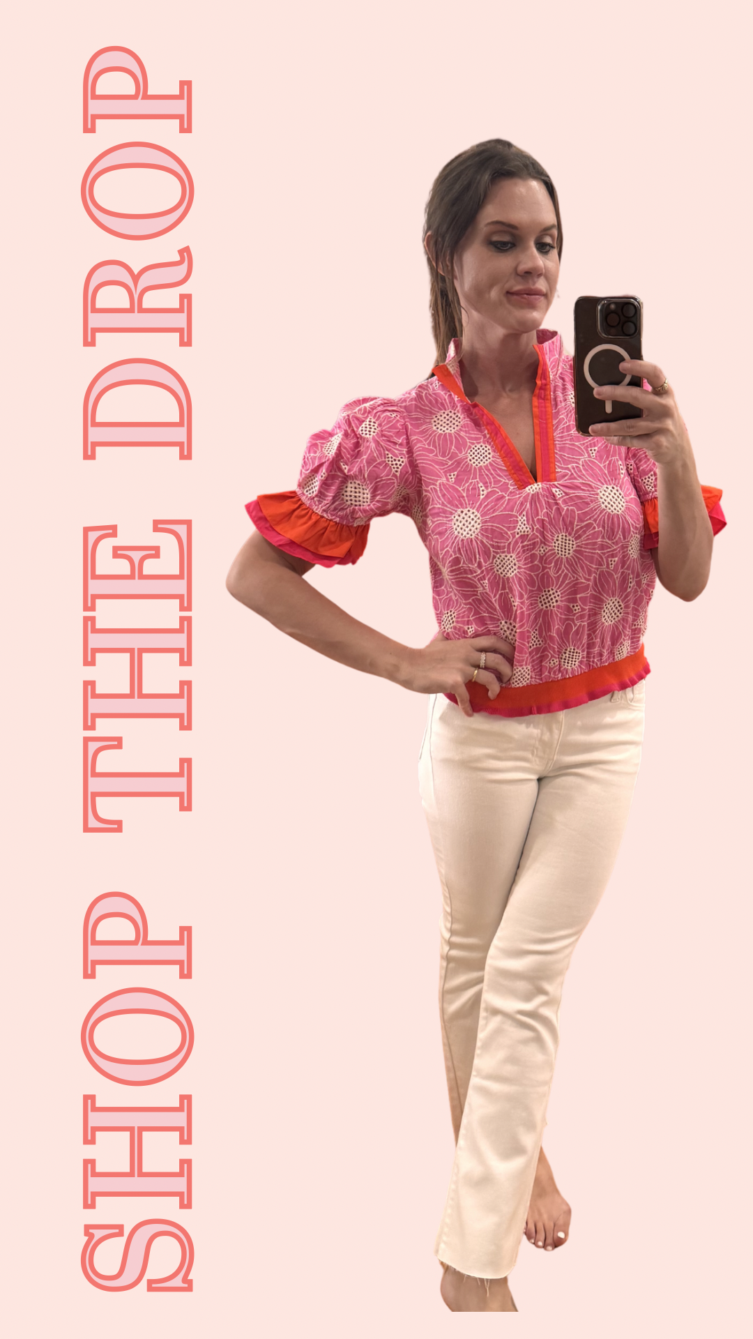 Pink Petal Pop Top